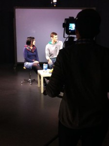 Die neuen Moderatoren v.l. Anne Bäuerle und Dustin Grunert