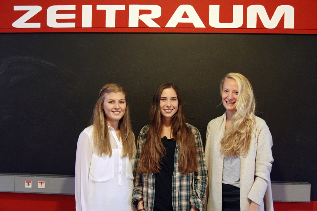 Von links: Pasquina Hermanns, Nina Hassinger und Julia Pannewick